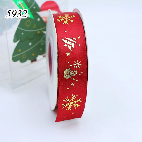 Cuộn 25m Ruybang Noel Đỏ Đô Người Tuyết 2.5cm