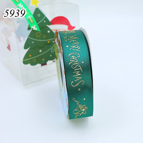 Cuộn 25m Ruybang Noel Xanh Merry Chuông 2.5cm