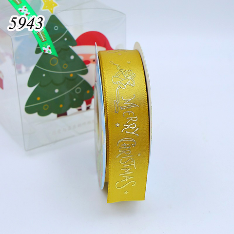 Cuộn 25m Ruybang Noel Vàng Merry Chuông 2.5cm