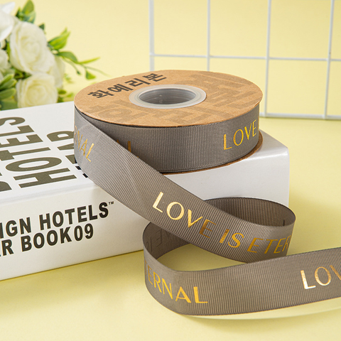45m Ruybang LOVE IS ETERNAL Xám khổ 2.5cm