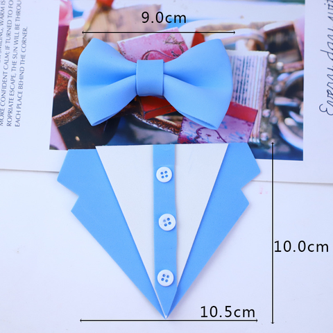 Cắm nơ xốp xanh dương Size TO
