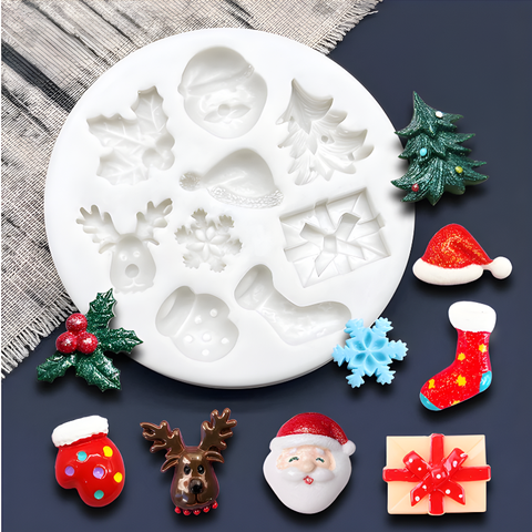 Khuôn Silicone Chủ Đề Noel M7