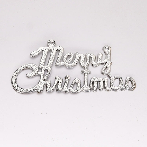 Chữ Merry Christmas Nhựa Bạc TQ