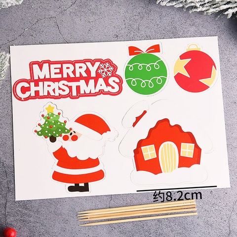 SCG - set cắm noel ông già cầm cây thông
