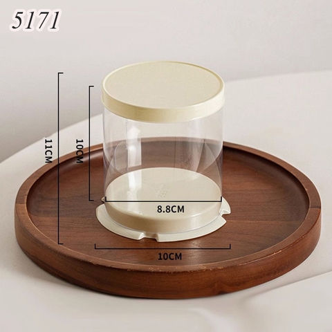 1 chiếc hộp tròn mini trắng sữa