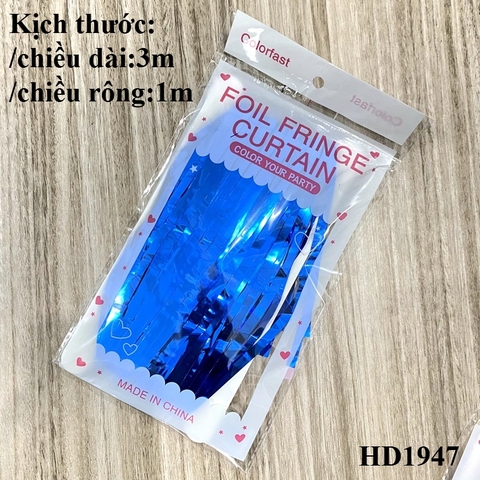 Sản phẩm Rèm xanh dương loại 3m
