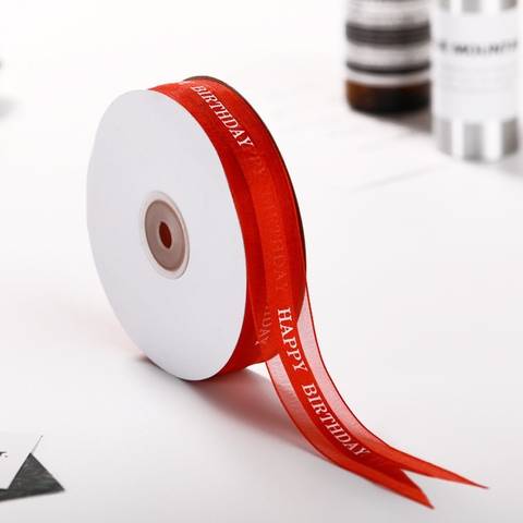 Cuộn 45m Ruybang ren HPBD Đỏ Tươi 2.5cm