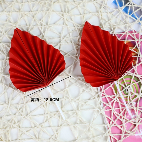 Cam - 2 thẻ quạt đỏ size 12cm