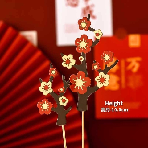 SCG-sét cắm 2 cành hoa đỏ