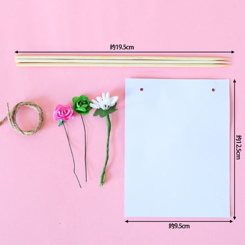 Bảng chữ gắn gắn hoa lá