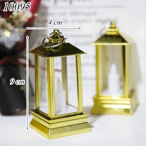 Đèn Lồng Vuông Mini Cổ Điển Màu Vàng (có led) TQ