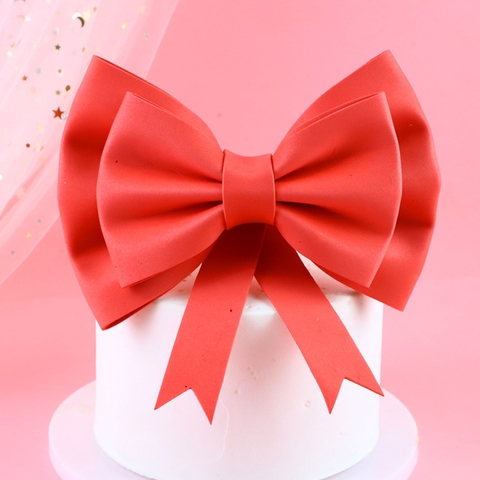 Cam - nơ xốp đỏ size lớn 19cm