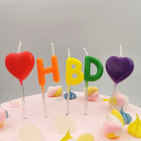 Nến HBD Tim đậm