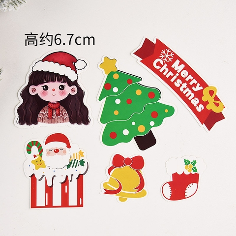 SCG - set cắm noel bé gái cây thông