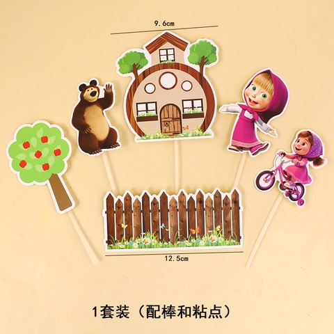 SCG-Set Cắm Chủ Đề Masha Và Gấu TQ