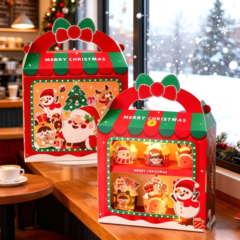 Hộp Giấy Noel Hình Ngôi Nhà M1