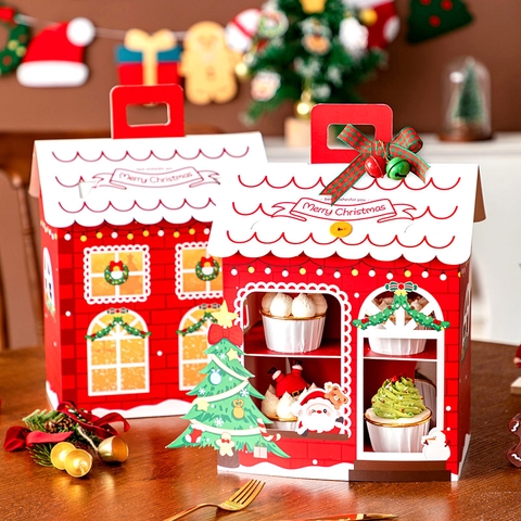 Hộp Giấy Noel Hình Ngôi Nhà M2