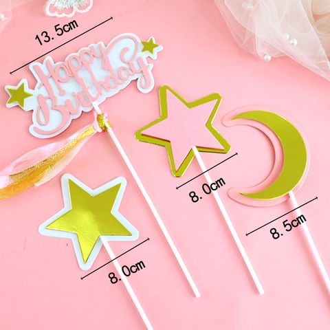 SC - set cắm mây trăng sao 2 lớp HỒNG