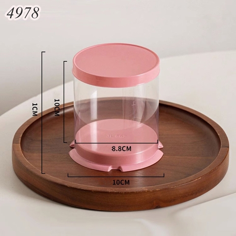 1 chiếc hộp tròn mini hồng