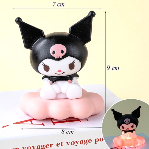 Tượng Kuromi Đen Có Đèn Led