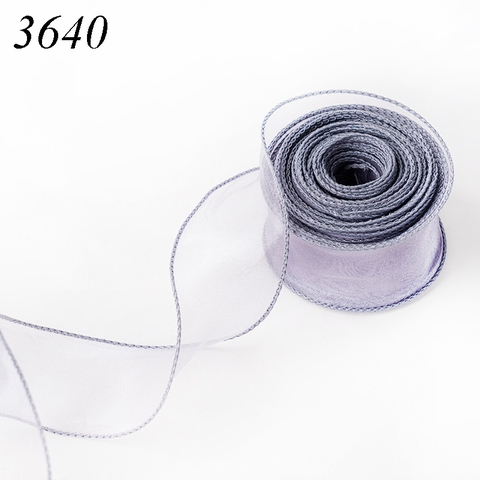 Ruybang voan xám khổ 4cm dài 10m