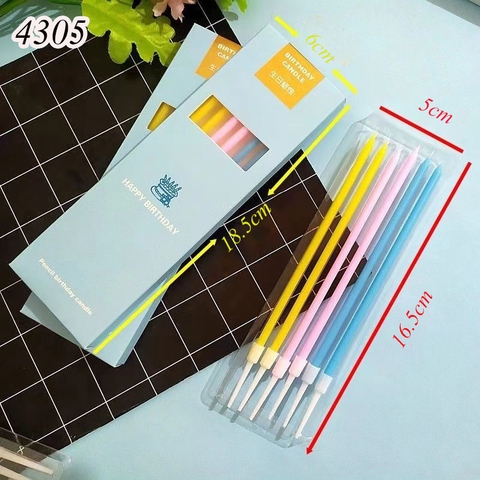 Nến dài màu loại 6 que