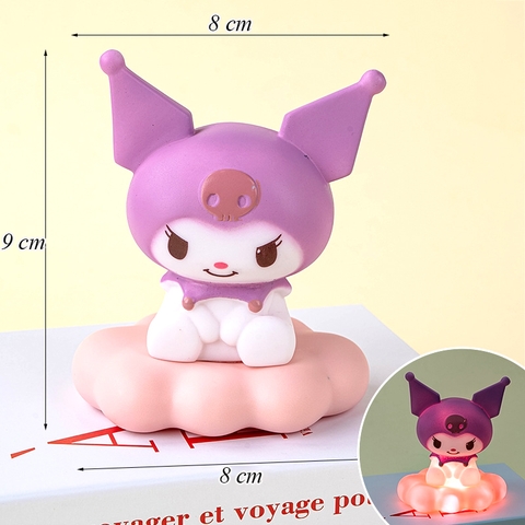 Tượng Kuromi Tím Có Đèn Led
