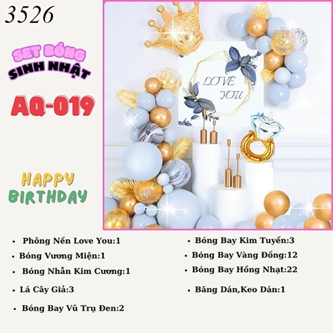 Bóng chữ AQ-019 TP