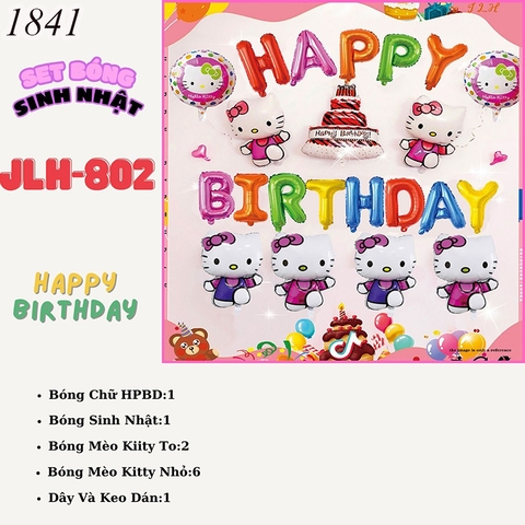 Bóng chữ mèo Kitty JLH 802 TT