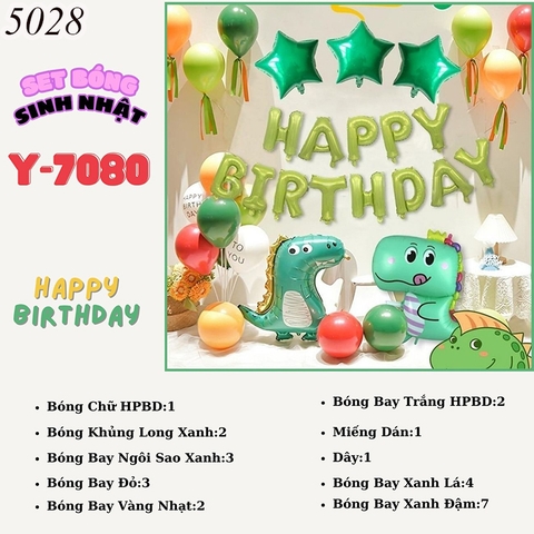 Bóng chữ khủng long Y 7080 TT