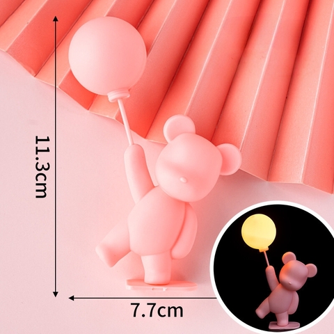 Tuong - gấu hồng cầm bóng bay đèn led