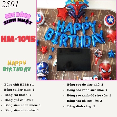 Bóng chữ người nhện 1045 TT