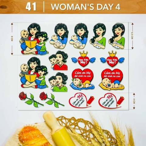 Khuôn socola woman's day 4