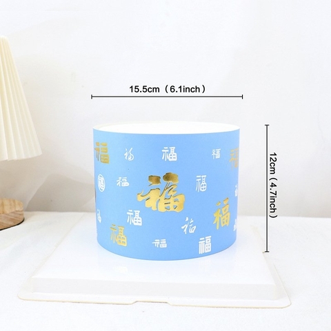 Combo 5 cuộn mica bọc thành bánh phúc xanh dương
