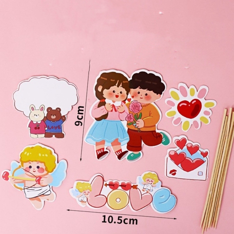 SCG-set cắm valentine cặp đôi tình yêu