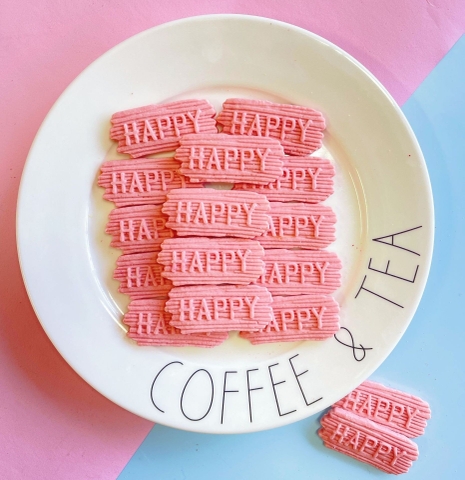 Bánh Quy Tạo Hình Chữ HPBD Hồng M22