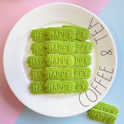 Bánh Quy Tạo Hình Chữ HPBD Xanh Lá M22