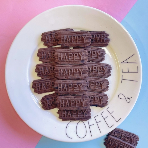 Bánh Quy Tạo Hình Chữ HPBD Nâu M22