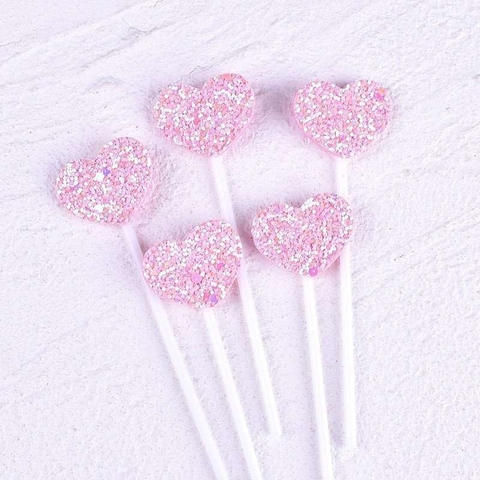 SC-set 5 que cắm nhũ tim hồng