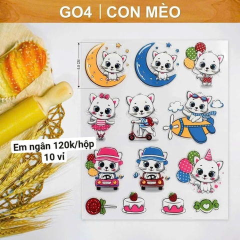 Khuôn socola con mèo G04