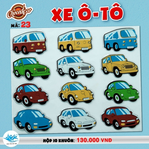 Khuôn socola in hình xe oto