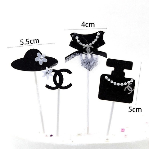 SCG-set cắm chanel vải đính đá quý TQ