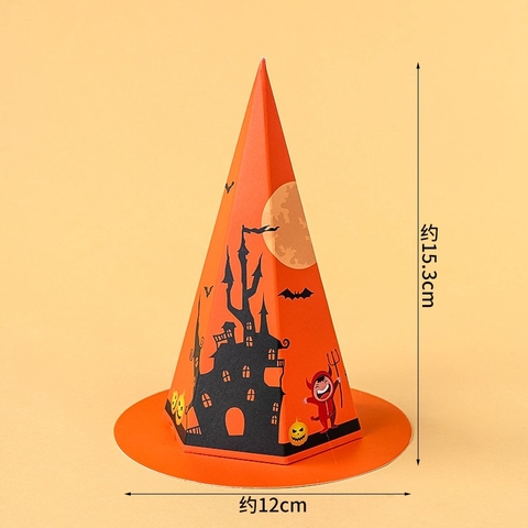 Mũ Halloween cam