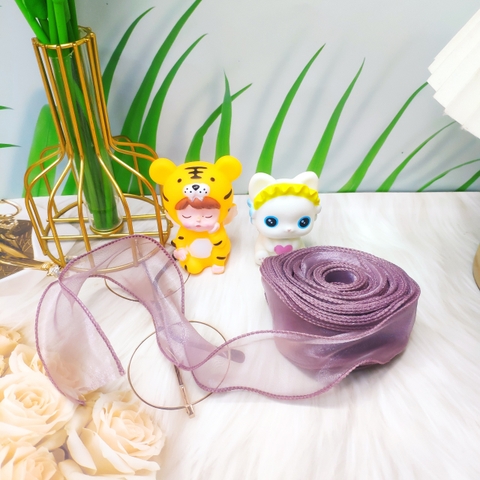 Ruybang Voan Hồng Đất Không Lõi Cao 4cm Dài 10m