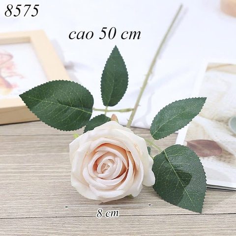 Cành hoa hồng Trắng Sữa TQ