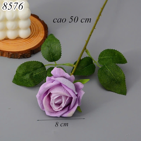 Cành hoa hồng Tím TQ