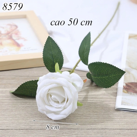 Cành hoa hồng Trắng TQ