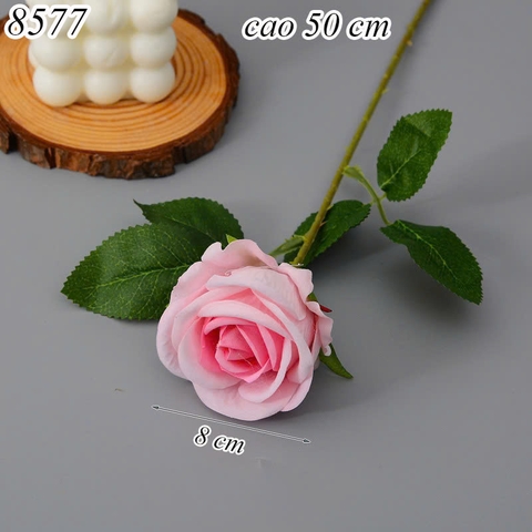 Cành hoa hồng Hồng Nhạt TQ