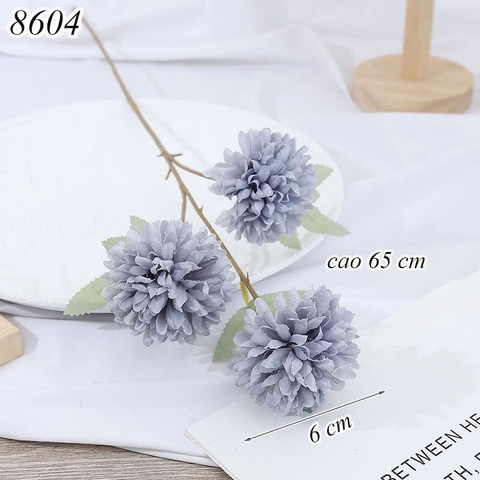 Cành hoa cúc Xanh Xám TQ