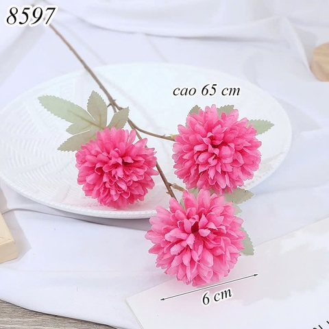 Cành hoa cúc Hồng Cánh Sen TQ